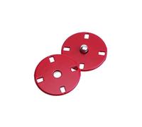 GOOHOCHY 10 Piezas Botones de Aleación Metálicos Planos Rojos para Coser, Diseño Discreto y Elegante, Ideales para Proyectos de Costura y Decoración de Ropa