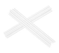 GOOHOCHY 10 Piezas Pajitas Largas de Silicona Transparentes Reutilizables Flexibles y Ligeras para Beber en Fiestas y Actividades al Aire Libre