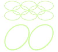 GOOHOCHY 10 Pulseras de Silicona Flexibles y Luminosas que Brillan Oscuridad, Diseño Delgado y Elegante para Fiestas y Eventos Nocturnos