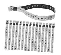 GOOHOCHY 100 piezas Pulseras Vip Plateadas Ajustables para Eventos y Conciertos Paquete de Unidades Pulseras Ligeras y Duraderas para Fiestas y Ferias