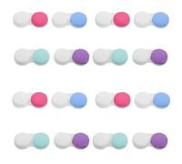 GOOHOCHY 16 Piezas Funda Portátil para Lentes de Contacto para Viaje Caja Compacta y Resistente para Cuidado Diario de Lentes de Contacto