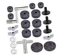 GOOHOCHY 1Juego Almohadillas de Fieltro Antideslizantes de Accesorios de Batería de Durabilidad del Sonido