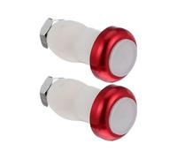 GOOHOCHY 2 Luces LED de Señal para Bicicleta, Enchufe de Aleación de Aluminio Rojo, Fácil Instalación, Luz de Seguridad para Manillar, Accesorio para Ciclismo