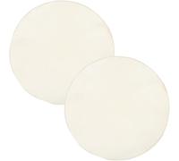 GOOHOCHY 2 Parches de Piel de Cabra Beige Ideales para Reparación y Mejora de Percusión para Tambores Africanos, Accesorios para Tambores