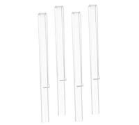 GOOHOCHY 2 Pares Clips de Partituras de Acrílico Transparente Sujetadores para Páginas de Clips para Atriles de Accesorios Prácticos