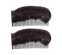 GOOHOCHY 2 Peines Invisibles para Moño de Cabello Alambre de Alta Temperatura, Herramienta Fácil de Usar para Aumentar Volumen y Modificar Rostro en Citas