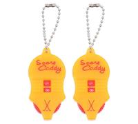 GOOHOCHY 2 Piezas Anotador de Minigolf Portátil y Ligero de Plástico Color Amarillo para Contar Puntuaciones en Golf Juego