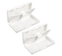 GOOHOCHY 2 Piezas Caja para Lengüetas de Oboe con Ranuras Estuche y Portátil para Almacenamiento Seguro de Cañas Protector Abs Duradero para Músicos para Viaje y Uso Casa