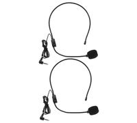 GOOHOCHY 2 Piezas Micrófono De Diadema Micrófono De Condensador para Auriculares Amplificadores De Voz Altavoces para Enseñanza De Canto para Cantar y Enseñar
