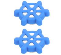 GOOHOCHY 2 Piezas Tirador de Cajón Náutico de Goma Flexible Diseño de Rueda de Timón Azul para Muebles y Tocadores, Resistente y Ligero para Decoración del Hogar