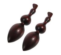 GOOHOCHY 2 piezas Wooden Facial Massage Stick Handcrafted Horn Tool For Acupressure And Deep Tissue Body Point Massage Portable Reflexology Probe With Enlarged Design For Pressure Relief