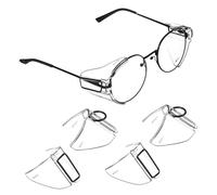 GOOHOCHY 2 Protección Lateral Transparente para Gafas de de Ojos de Instalar y Duradero Compatible con Anteojos Seguridad
