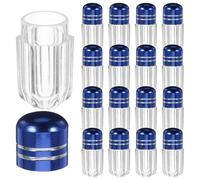 GOOHOCHY 20 Piezas Unidades Frascos Cápsulas Vacías con Tapa Botellas Plásticas Transparentes para Medicación y Mini Envases Portátiles para Viaje Organizador de Pastillas Compacto para