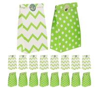 GOOHOCHY 24 Piezas Bolsas de Papel Kraft para Regalos con Trébol Verde Unidades Resistentes para Fiestas de San Patricio Bolsas Planas para Dulces y Detalles Temáticos Irlandeses para