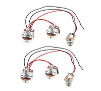 GOOHOCHY 2juegos Línea Arnés De Cableado Arnés De Cableado Para Guitarra Eléctrica Accesorios De Para Reparación De Bajos Eléctricos Escenario