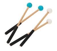 GOOHOCHY 2pares Baquetas De Percusión Para Tambor De Lengua Mallets Para Instrumentos Musicales Accesorios De Música Para Adultos Diseño Ergonómico y Suave Para Práctica y Rendimiento