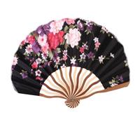 GOOHOCHY 2piezas Abanicos Plegables De Estilo Japonés Creativos y Delicados Pequeño Obsequio Para Mujer Modelos Color Rojo y Negro