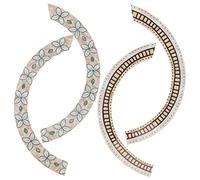 GOOHOCHY 2piezas Adhesivos De Roseta Para Guitarra Clásica y Acústica Decoración De Orificio De Sonido Estilo Cuatrifolio y Fácil Instalación Incrustaciones De Diseño Único