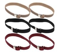 GOOHOCHY 3 Pares Brazaletes Elásticos Ajustables para Camisa Soporte Antideslizante para Mangas Bandas Cómodas y Flexibles para Hombres y Mujeres para Actividades Deportivas y Uso Diario