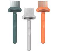GOOHOCHY 3 Piezas Limpiador de Cepillos para Cabello, Herramienta Quitapelusas para Peines y Cepillos, Accesorio Compacto para Eliminar Pelo y Polvo, Adecuado para Cuidado Color Aleatorio