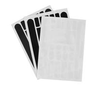 GOOHOCHY 3 Piezas Pegatina para Cuadro de Bicicleta Antiarañazos, PVC Negro | Tubo de Alambre y Cadena, Pegado Sencillo sin Burbujas, Uso en Ciclismo, Cubre Rozaduras