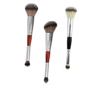 GOOHOCHY 3 piezas Pincel de Maquillaje Doble Cabeza de Aplicadores para Sombras de Ojos Brochas de Maquillaje para Profesional y Doméstico Mango de Accesorios de para Mujeres