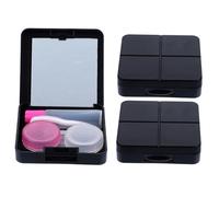 GOOHOCHY 3juegos Estuche para Lentes De Contacto con Espejo Caja Portátil para Lentes De Contacto Estuche para De para Halloween