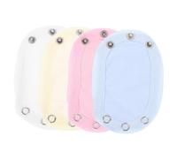 GOOHOCHY 4 piezas Extensores de Bodysuit para Niña Pack de Diseño de Doble Capa y Cómodos para Mono y Mameluco Blanco Rosa Azul