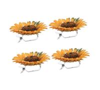 GOOHOCHY 4piezas Clips para Cortinas De Girasol Sujetacortinas Decorativos Clip De Ventana para Draperías y Toallas Accesorios Prácticos para y