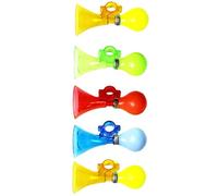 GOOHOCHY 5 Piezas Bocina Bicicleta Manual Cuerno Aire Fuerte Resistente la Intemperie Timbre para Compatible con Bicicletas Scooters y Triciclos Instalación Sencilla Color