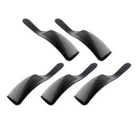 GOOHOCHY 5 Piezas Peine de Corte Curvo Peines Planos para Cortadora de Pelo Abs Negro, para Peinado y Recorte de Parte Posterior o Laterales, Uso Profesional Casa