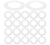 GOOHOCHY 50 Anillos de Papel para Máquina de Cera, Alfombrillas Calefactoras de Color Claro, Accesorios para Depilación, Tapetes Protectores Antiderrames para Calentadores de Cera,