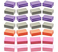 GOOHOCHY 50 Limas de Uñas de Esponja Mini Multicolor Bloques Pulidores de Uñas Suaves para Manicura y Pedicura Kit Profesional 50 Piezas