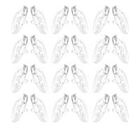 GOOHOCHY 50pares Almohadillas Nasales Transparentes para Gafas Almohadillas de Silicona Antideslizantes Nariz Soporte Nasal para Gafas de Sol de Repuesto para Uso Diario