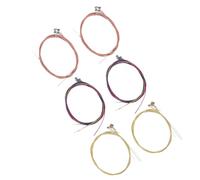 GOOHOCHY 6 Juegos Kit Cuerdas Metálicas Acústicas para Guitarra Folk Cuerdas Coloridas de Alta Tensión Duraderas y Sonido Claro Reemplazo Profesional para Principiantes y Conciertos