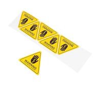 GOOHOCHY 6 Pegatinas de Señal de Advertencia de Alto Voltaje en Pvc Amarillo Triangular para Seguridad Industrial y Oficinas Instalación Fácil y Aplicación Versátil