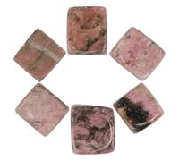 GOOHOCHY 6 Piedras Elegantes y Prácticas para Enfriar Whisky Reutilizables de Cristal Natural Blanco, Color Rosa para Fiestas en Bar y Bodas