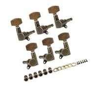 GOOHOCHY 6 piezas Clavijas de Afinación para Guitarra Eléctrica y Acústica Acabado Bronce Vintage Repuesto Preciso con Tornillos Incluidos Diseño Clásico Duradero para Guitarra Española