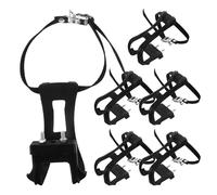 GOOHOCHY 6 Piezas Correas Elásticas para Pedales de Bicicleta con Clips de Ajustables para Ciclismo Indoor Carretera y Montaña Accesorios para Mayor Seguridad y Control
