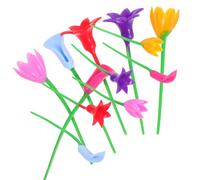 GOOHOCHY 6 Piezas de Marcadores de Copas de Vino de Silicona Forma de Flor, Identificadores Reutilizables para Bebida en Celebraciones y Cumpleaños, Colores Variados Color Color Aleatorio