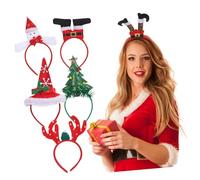 GOOHOCHY 6 Piezas Juego De Diadema Navideña Diadema De Favor De La Fiesta De Navidad Accesorio De Navidad Para Disfraz Tela No Tejida