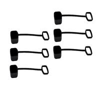 GOOHOCHY 6Piezas Cubierta de Polvo Kazoo de Silicona Antideslizantes Color Negro Accesorios Duraderos y Decorativos Instrumentos Musicales
