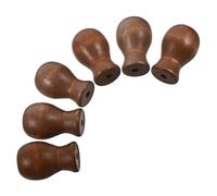 GOOHOCHY 6piezas Pomos De Madera para Cortinas y Persianas Tiradores Finales para Cuerda De Persianas Romanas Accesorios Prácticos para Reparación y Decoración De Ventanas Interiores y