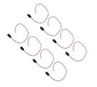 GOOHOCHY 8 Piezas I-type Battery Buckle Connector With Port Hard Plastic Wire Clips For Stable Power In Audio Devices And DIY Electronics