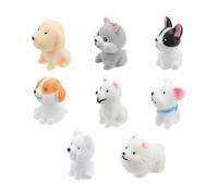 GOOHOCHY 8 Piezas Miniatura de Perros Adorables Resina de Adornos para Escritorio y Jardín Decoración Creativa para Habitaciones Infantiles y Espacios Pequeños Estilos Surtidos Seguros y