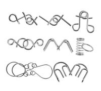 GOOHOCHY 8 Piezas Rompecabezas de Metal para Sensorial para Estimulación Cognitiva y Actividades de Relajación para Prevención de Deterioro Cognitivo Mayores