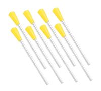 GOOHOCHY 8piezas Triángulo De Percusión Bastones De Metal Accesorios Musicales Para Educadores y Estudiantes De Música