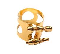 GOOHOCHY Abrazadera De Metal Doble Rosca Para Saxofón Alto En Bemol, Clip Ajustable Para Boquilla De Baquelita, Accesorio Para Saxofón Medio, Soporte Resistente Para Instrumentos De Viento