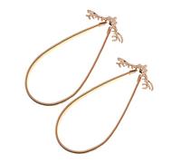 GOOHOCHY Abrazaderas Elásticas para Cortinas 2 Piezas Metal Diseño de para Sala de Dormitorio de Usar