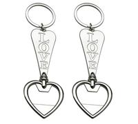 GOOHOCHY Abridor de Botellas de Cerveza Aleación de Zinc con Llavero en Forma de, Pack de 2 Unidades para Actividades al Aire Libre y Hotel